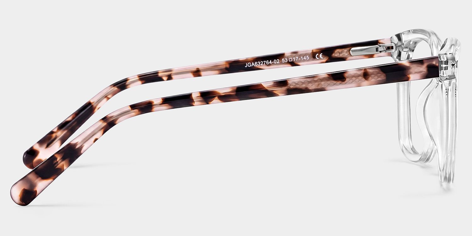 Lana Klare Quadratische Acetatrahmenbrille für Damen | ZEELOOL4