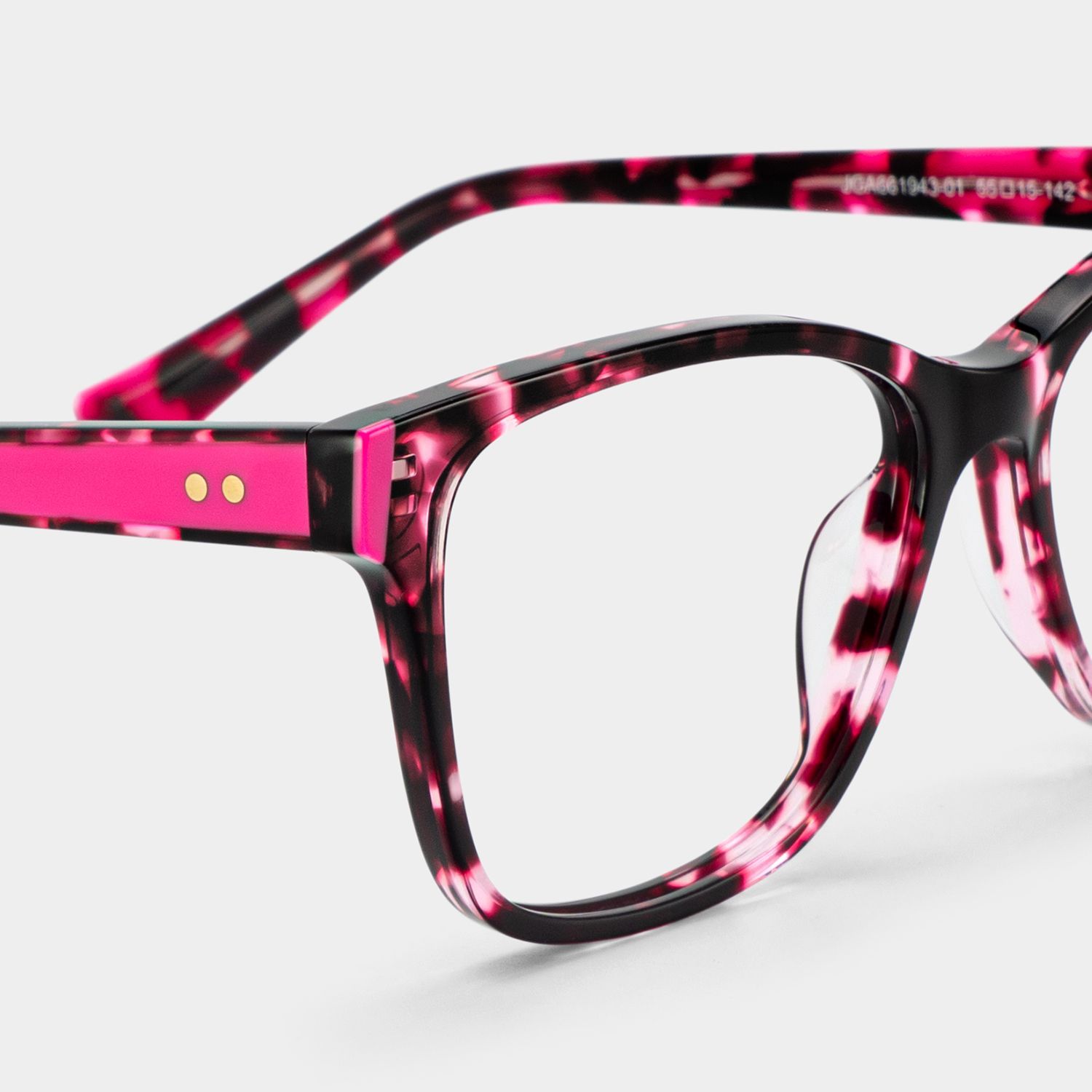 Eva Rosa Schildpatt Rechteckige Brille | ZEELOOL6