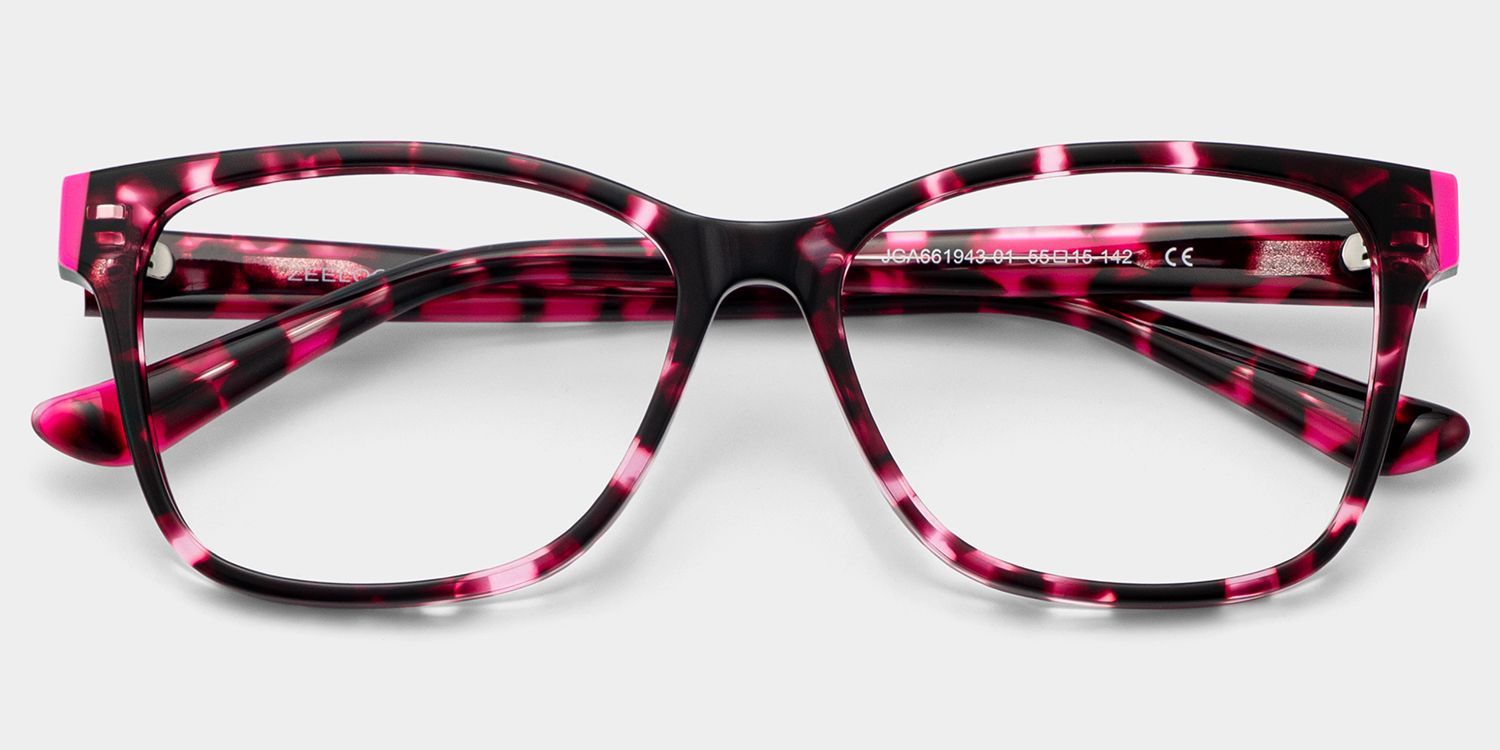 Eva Rosa Schildpatt Rechteckige Brille | ZEELOOL3