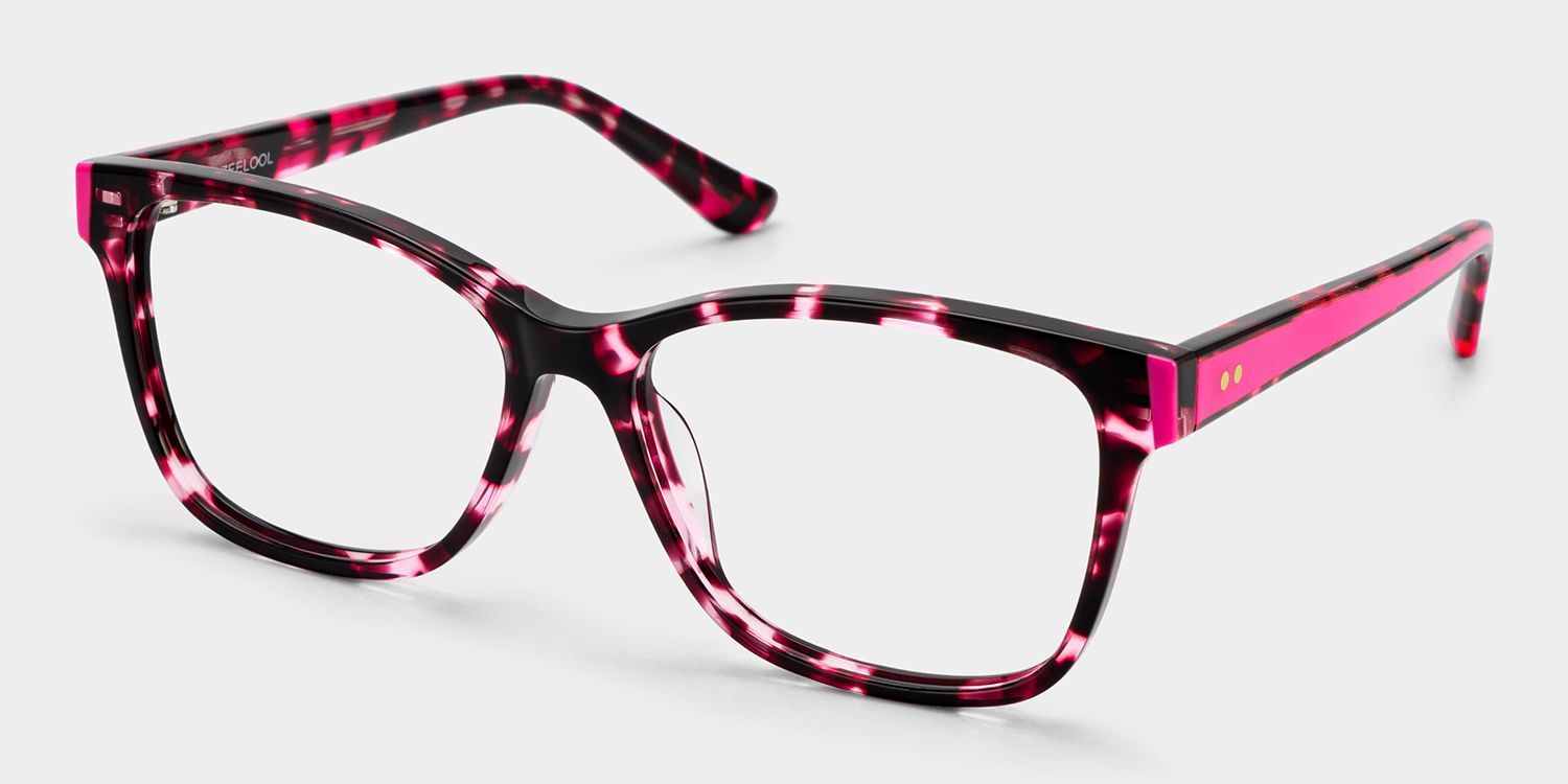 Eva Rosa Schildpatt Rechteckige Brille | ZEELOOL4