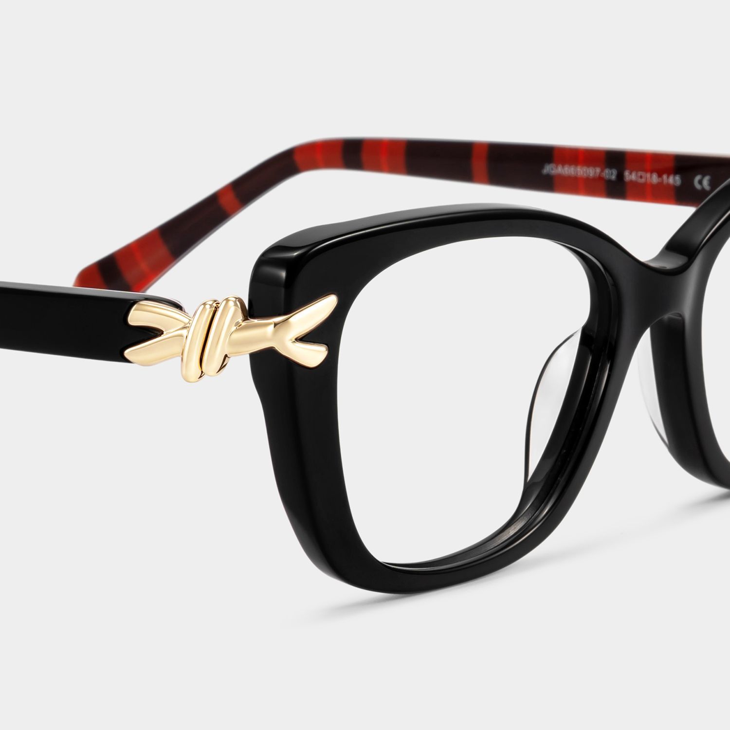 Isolde Schwarz Cateye Brille | ZEELOOL6