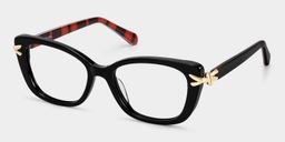 Isolde Schwarz Cateye Brille4