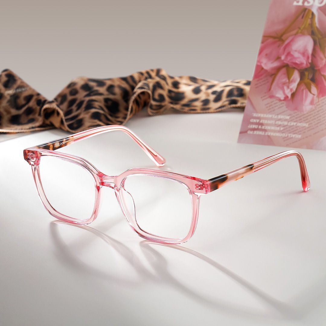 Freya Rosa Rahmen Brille mit quadratischem Rahmen Online | ZEELOOL0