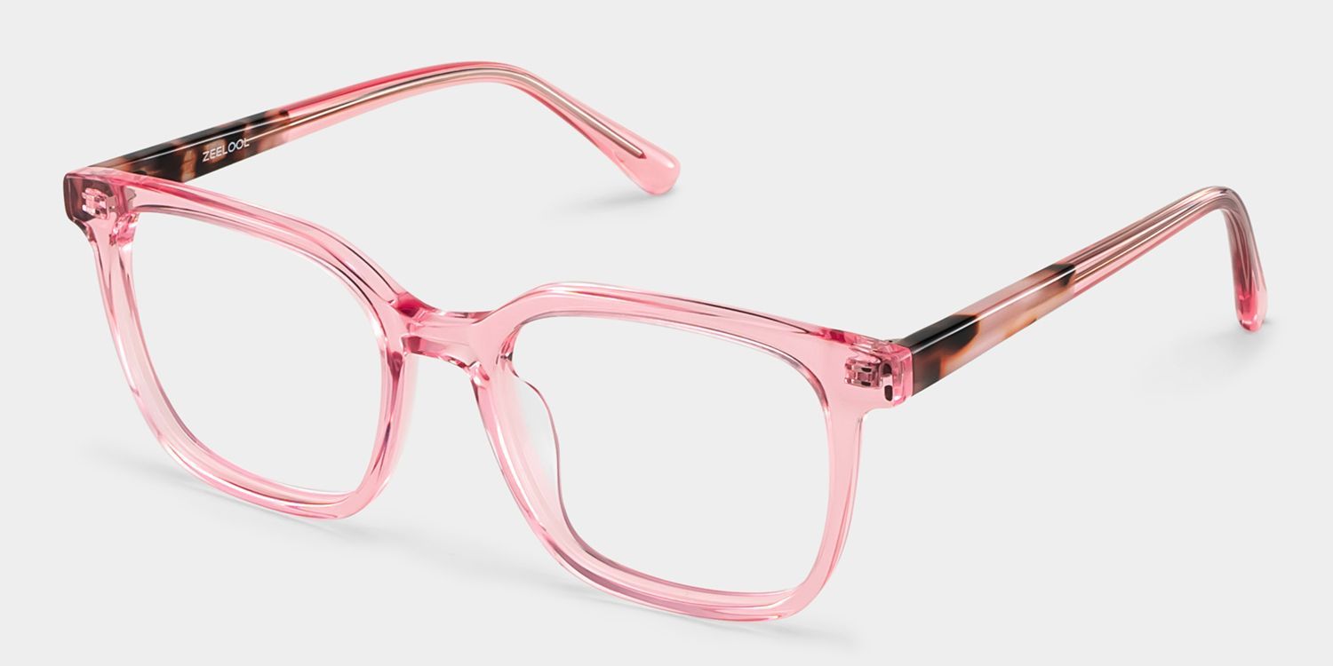 Freya Rosa Rahmen Brille mit quadratischem Rahmen Online | ZEELOOL3