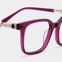 Freya Rot Quadratisch Brille6