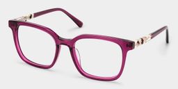 Freya Rot Quadratisch Brille4