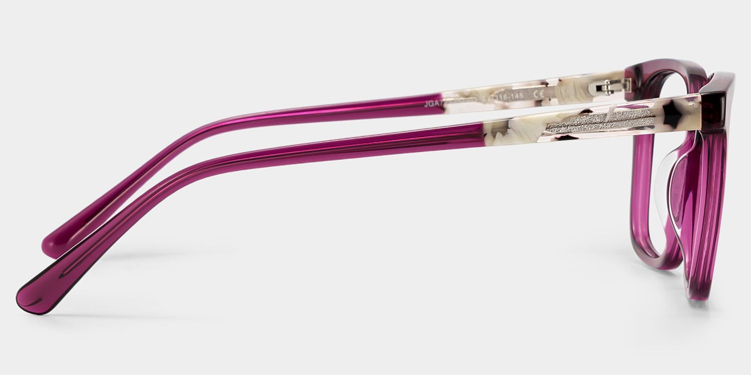 Freya Rote Quadratische Azetat-Brille für Damen | ZEELOOL5