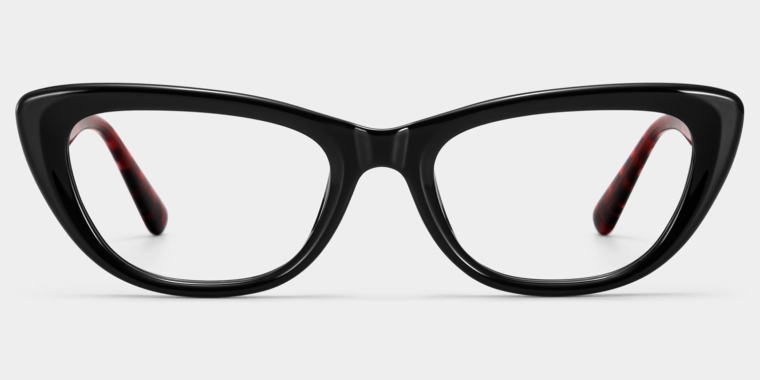 Amabel Schwarze Cat-Eye Brille | ZEELOOL2