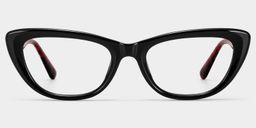 Amabel Schwarz Cateye Brille2