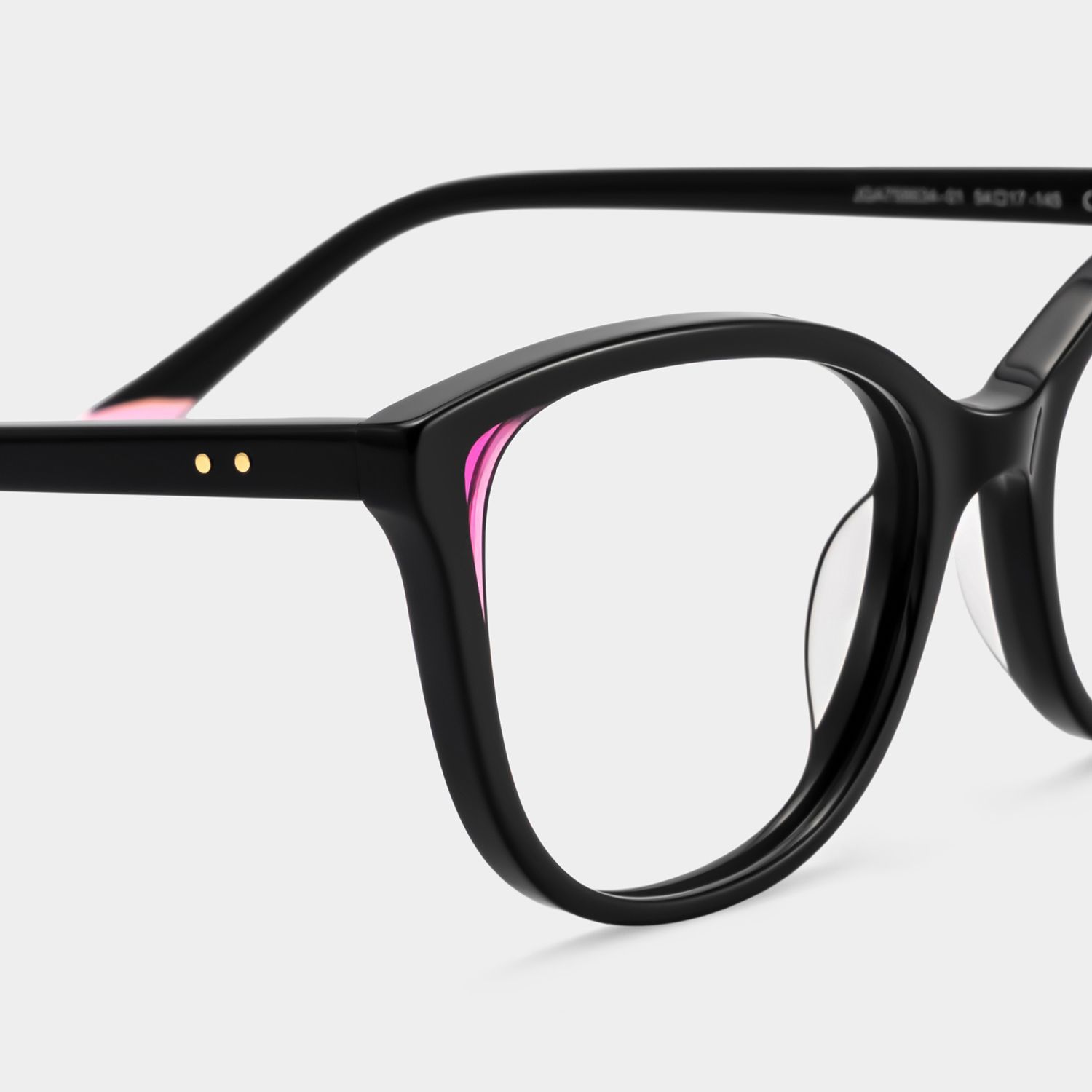 Brady Schwarz Rosa Brille mit Schmetterlingsform-Gestell | ZEELOOL6