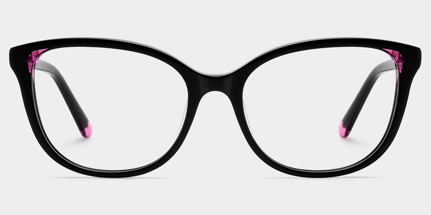 Brady Schwarz Rosa Brille mit Schmetterlingsform-Gestell | ZEELOOL2