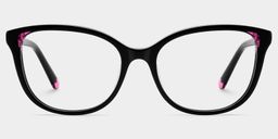 Brady Schwarz-Rosa Schmetterling Brille2