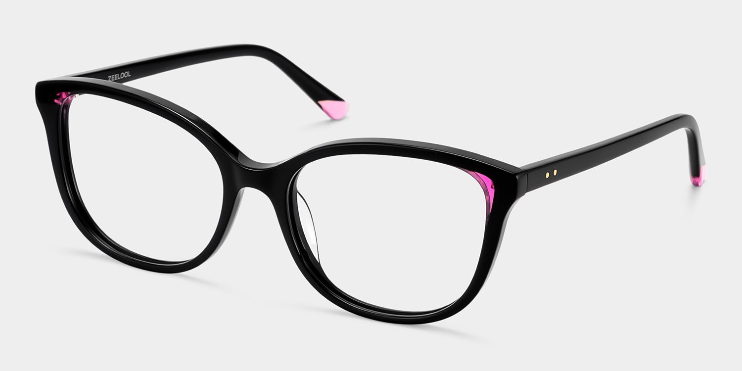 Brady Schwarz Rosa Brille mit Schmetterlingsform-Gestell | ZEELOOL4