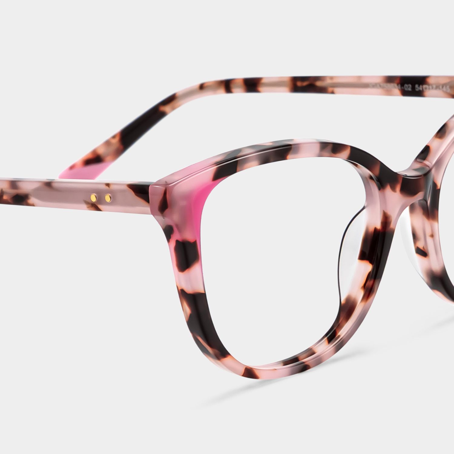 Brady Schmetterlingsbrille mit rosa Schildpatt-Rahmen für Damen | ZEELOOL7