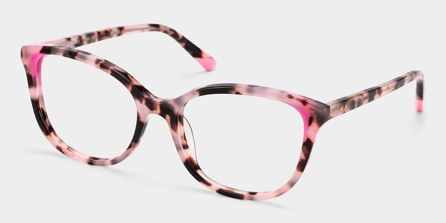 Brady Schmetterlingsbrille mit rosa Schildpatt-Rahmen für Damen | ZEELOOL5