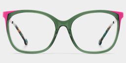 Nancy Grün-Rosa Quadratisch Brille0