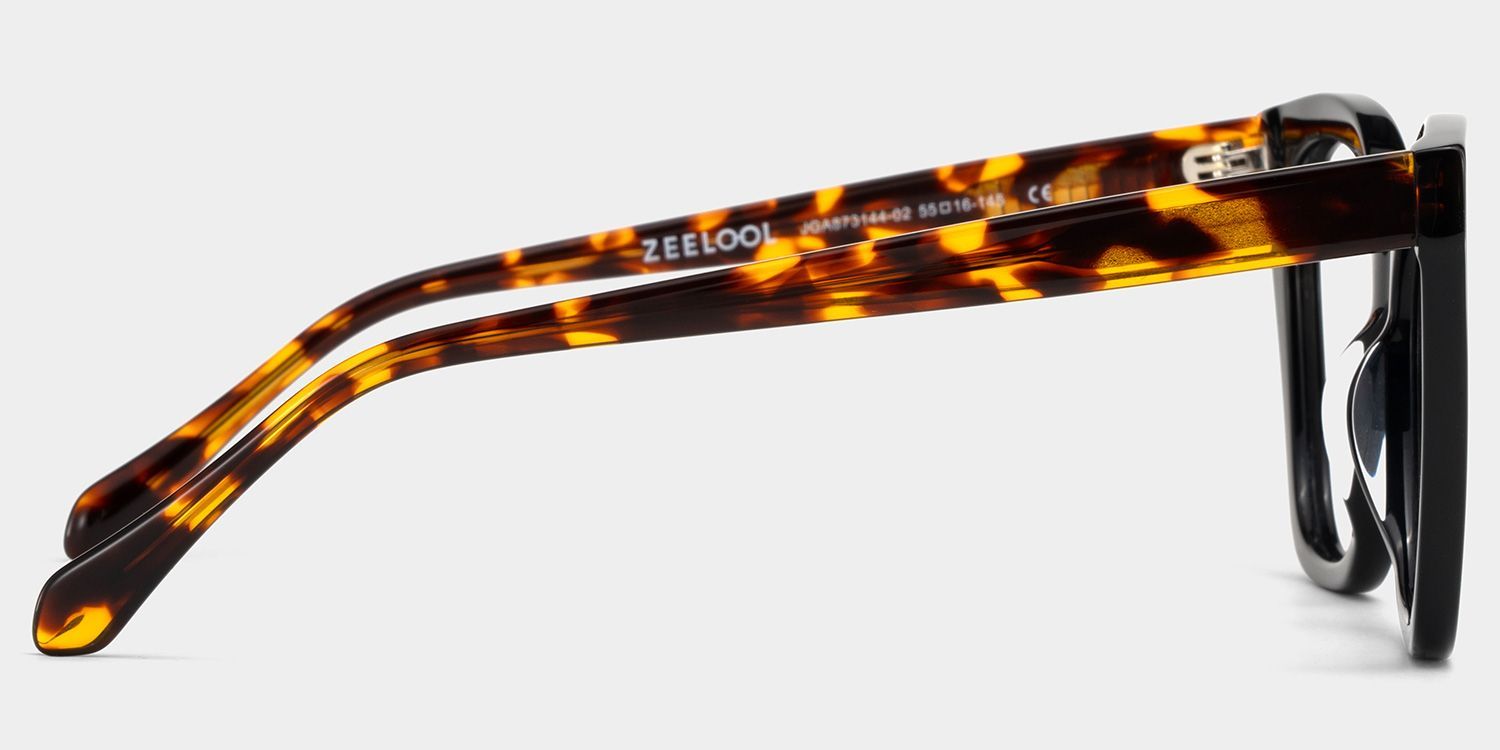 Kira Schwarze Brille mit Schmetterlingsrahmen Online | ZEELOOL4