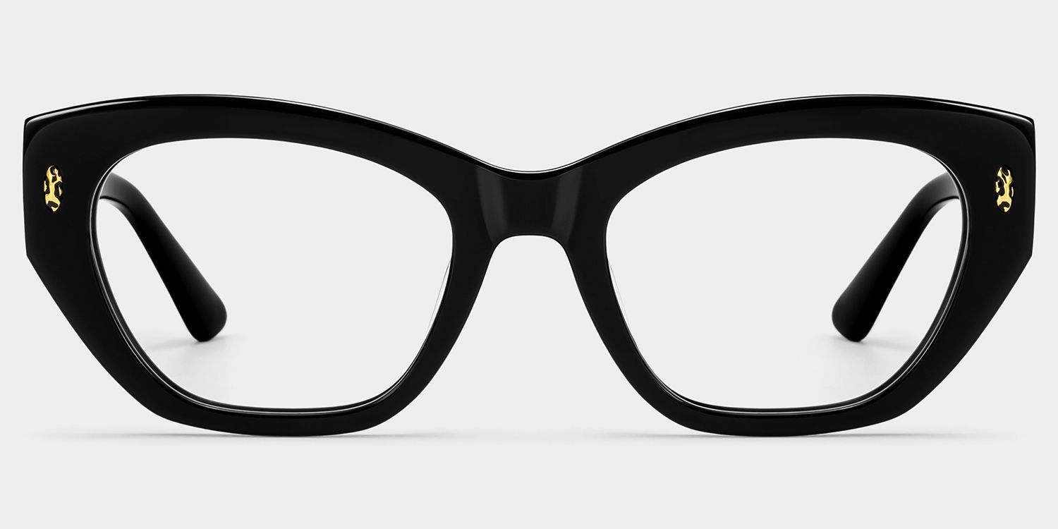 Dillon Schwarze Cateye-Brille | ZEELOOL3