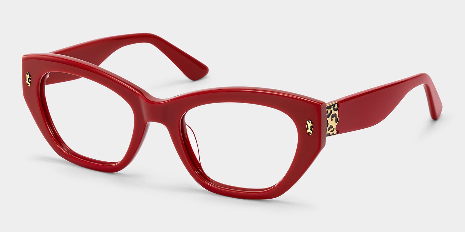 Dillon Rote Cat-Eye-Brille | ZEELOOL5
