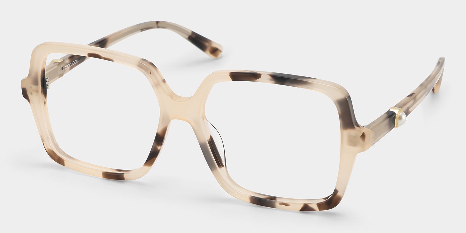 Schildpatt Quadratische Elena Brille — Klassischer Stil | ZEELOOL6