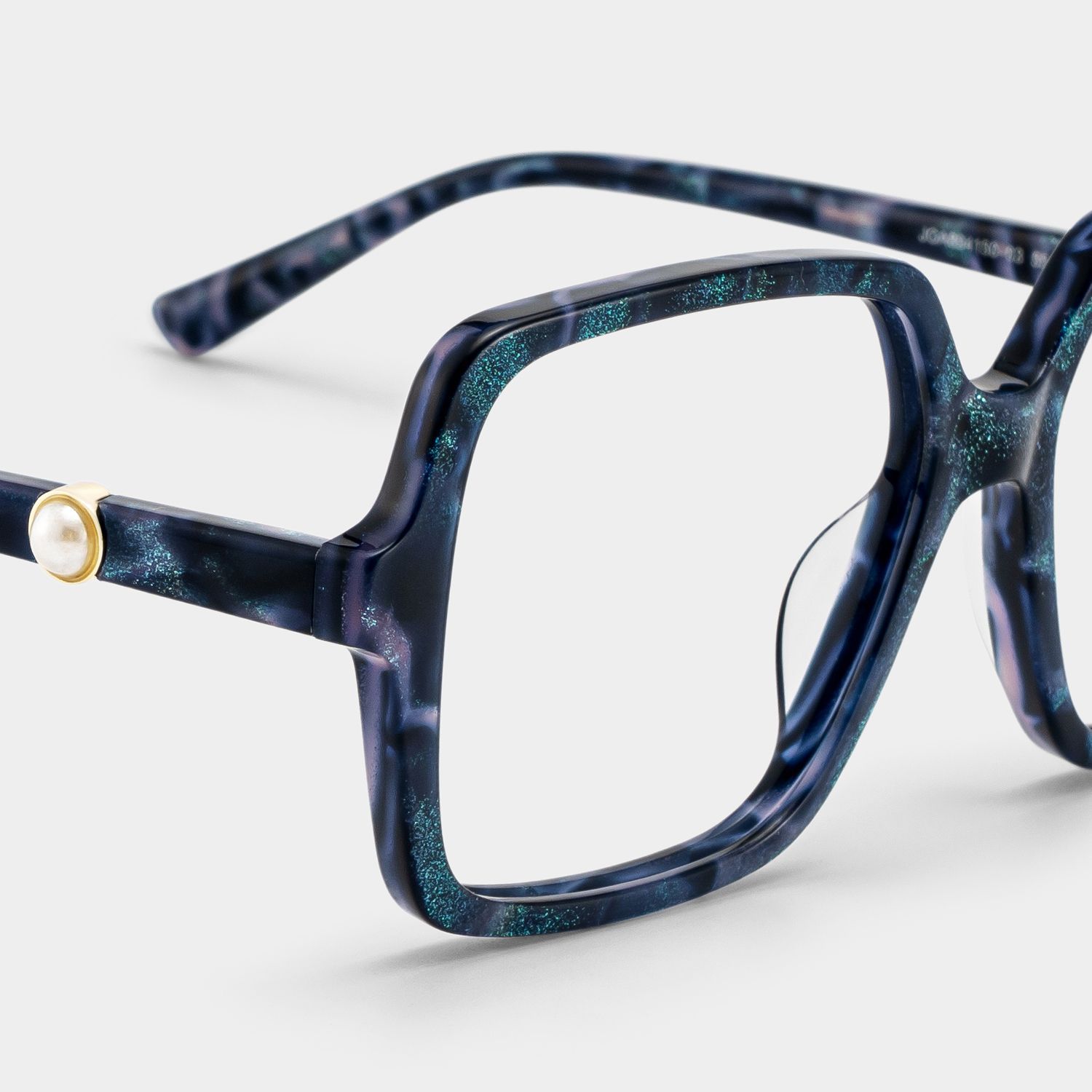Blaue Schildpatt Elena Quadratbrille kaufen | ZEELOOL8