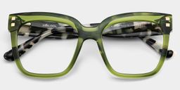 Minguela Grün Quadratisch Brille1