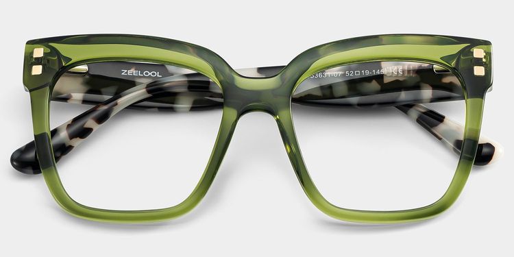 Minguela Grün Quadratisch Brille