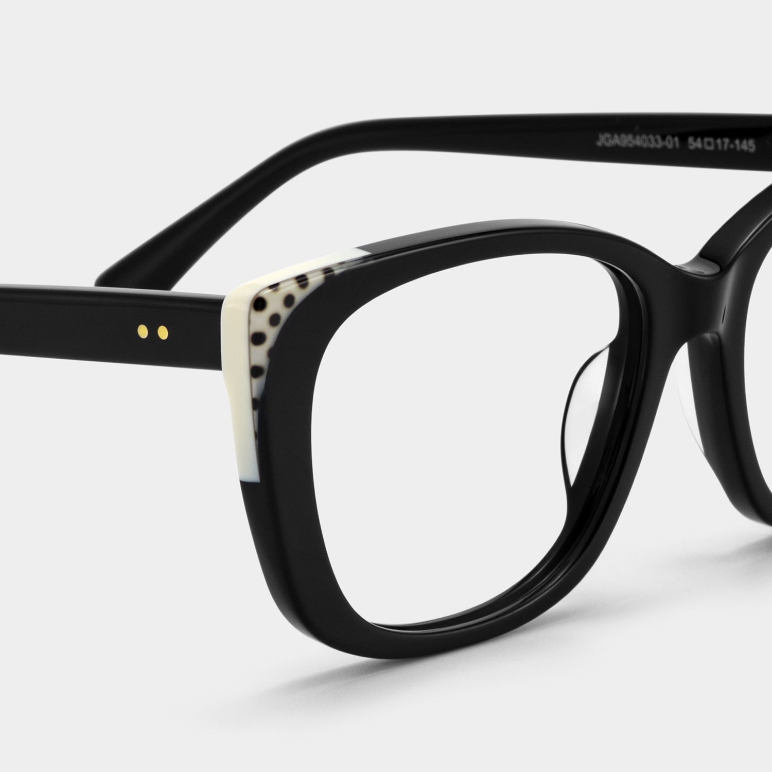 Madeline Cateye-Brille mit schwarzem Rahmen für Damen | ZEELOOL6