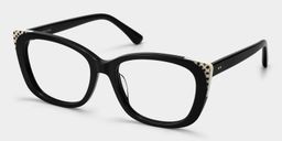 Madeline Schwarz Cateye Brille4