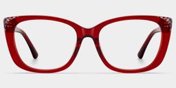 Madeline Rot Cateye Brille3