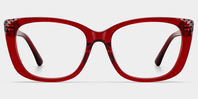 Madeline Rot Cateye Brille