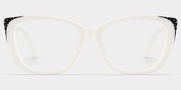 Madeline Weiß Cateye Brille3