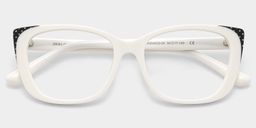 Madeline Weiß Cateye Brille4