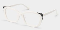 Madeline Weiß Cateye Brille5