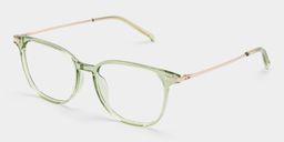 Florence Grün Rechteckig Brille2