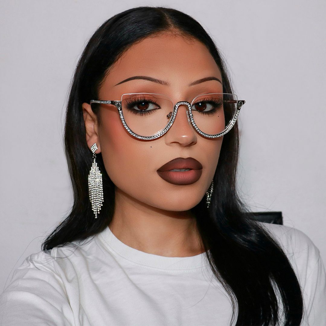 Wanda Silber Cateye Brille6