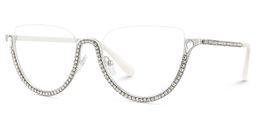 Wanda Silber Cateye Brille3