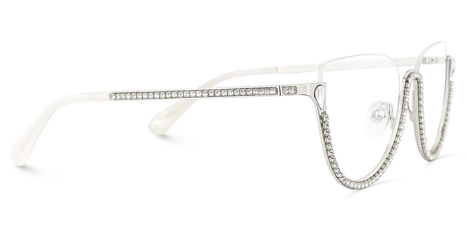 Wanda Silber Cateye Brille4