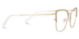 Javier Gold Rechteckig Brille3