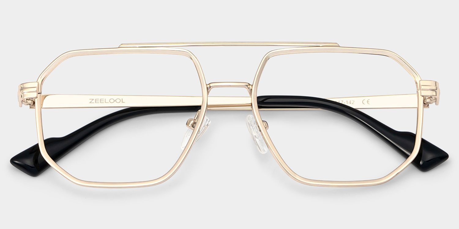 Herbst Aviator-Brille mit Metallrahmen Online | ZEELOOL1