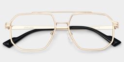 Herbst Gold Pilot Brille1