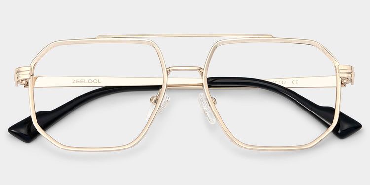 Herbst Gold Pilot Brille