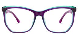 Libby Lila Geometrisch Brille0