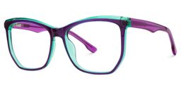 Libby Lila Geometrisch Brille1