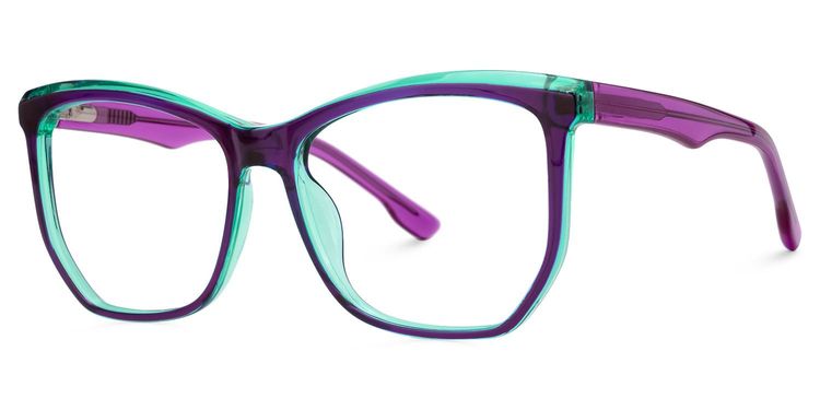 Libby Lila Geometrisch Brille