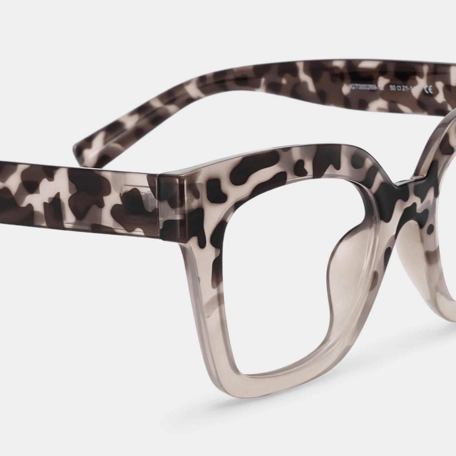 Malcolm Quadratische Zweifarbige Brille & Mittelgroße Fassungen4