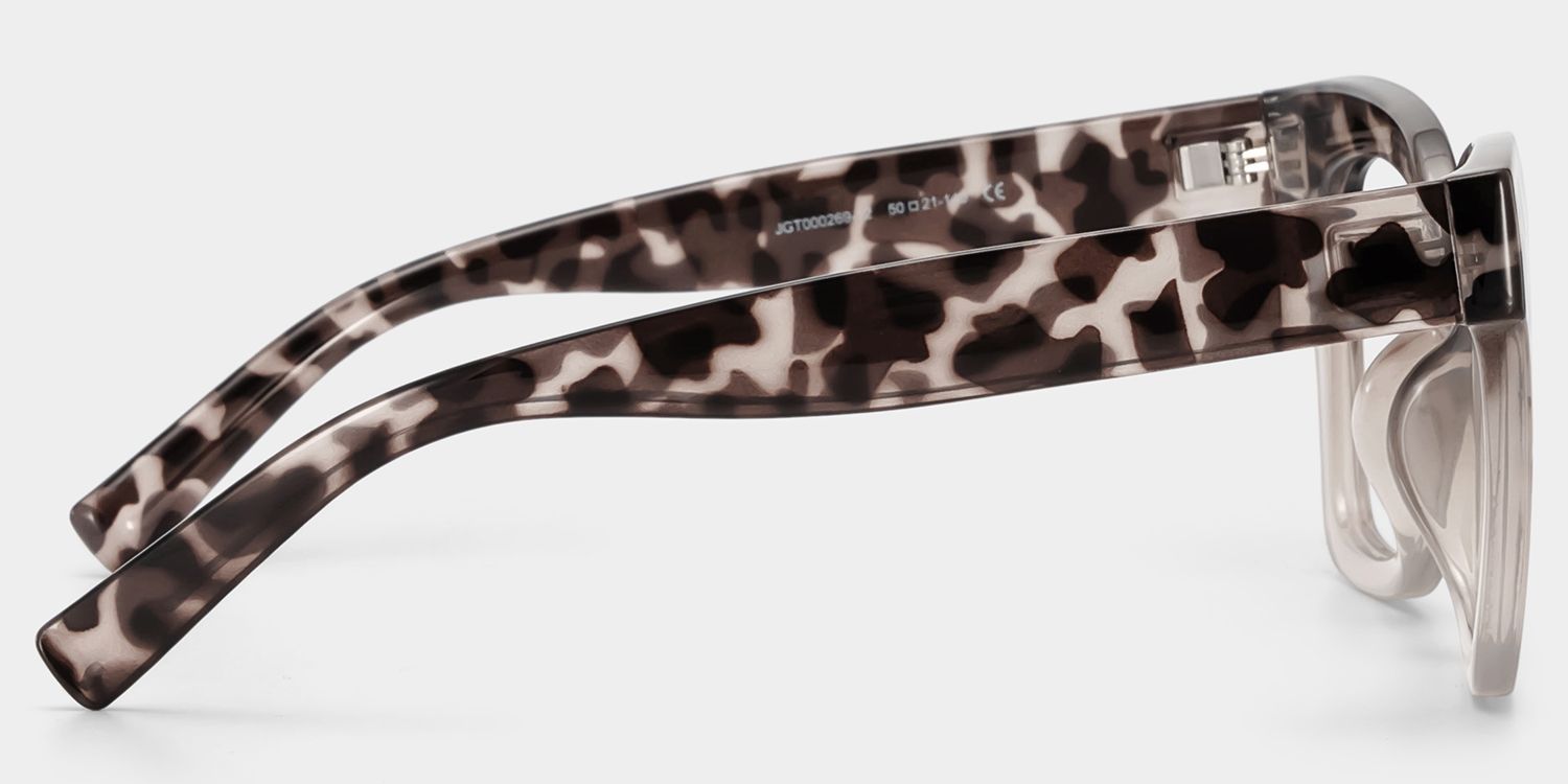 Malcolm Quadratische Zweifarbige Brille & Mittelgroße Fassungen3