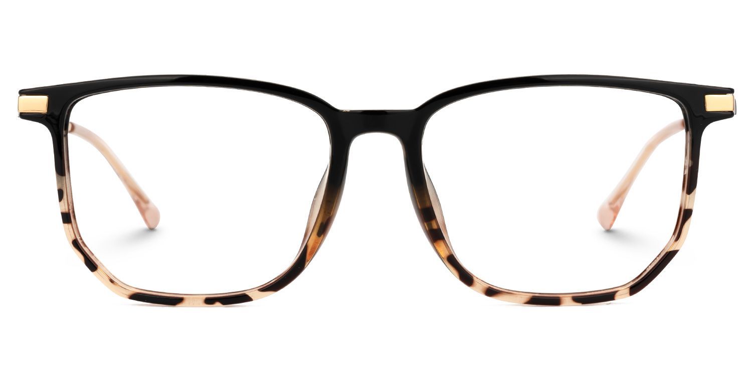 Fezell Schildpatt-Brille mit dünnem Gestell | Zeelool Optical0