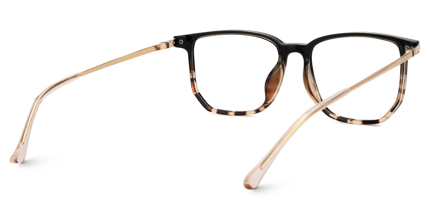 Fezell Schildpatt-Brille mit dünnem Gestell | Zeelool Optical3