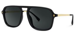 Berkeley Schwarz Pilot Brille1